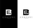 BE, EB letter abstract company Logo Design vector Royalty Free Stock Photo