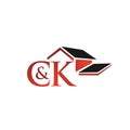 Initial letters C&K with roof house shape