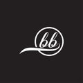 Initial lowercase letter BB rounded logo on multiple backgrounds, BB Logo,