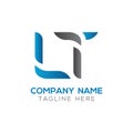 Initial LT letter Business Logo Design vector Template. Abstract Letter LT logo Design