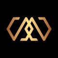 Initial luxury logo creative concept