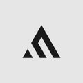 Initial MA/AM luxury monogram logo template