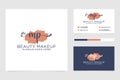 Initial MP Feminine logo collections and business card template Premium Vector