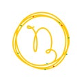 Initial N in Circle Noodle logo