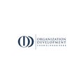 Initial OD ORGANIZATION DEVELOPMENT logo design Royalty Free Stock Photo