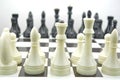 Initial position for chess combination Royalty Free Stock Photo