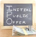 Initial Public Offer (IPO) Concept Royalty Free Stock Photo