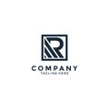 Simple initial R logo design inspiration