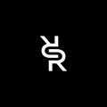 Initial R RR E F R icon logo logotype font vector design in elegant and trendy sporty monogram