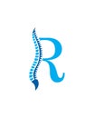 Initial spine logo , clinic vector logo