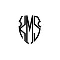 Letter K, M and S, KMS, KSM, SKM, SMK, MKS, KSK, logo, initial monogram line art design template Royalty Free Stock Photo