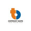 Initial TB Logo monogram design modern template Royalty Free Stock Photo