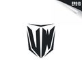 Initial UW logo design with Shield style, Logo business branding