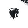 Initial WA logo design with Shield style, Logo business branding