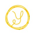 Initial Y in Circle Noodle logo