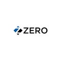 Simple initial z, zero logo design vector