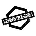 Initializing rubber stamp