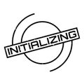 Initializing rubber stamp