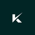 Modern and Sophisticated letter K initials logo design