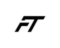 Initials letter FT logo