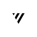 Initials letters V logo, simple and modern