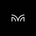 The initials M logo is simple and modern