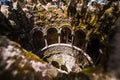 The Initiation well of Quinta da Regaleira in Sintra. The depth of the well is 27 meters. It connects with other tunnels through u