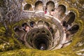 The Initiation well of Quinta da Regaleira in Sintra. The depth of the well is 27 meters. It connects with other tunnels through u