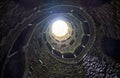 The Initiation Wells (Inverted tower) in Quinta da Regaleira estate. Sintra. Portugal