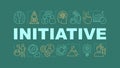 Initiative word concepts banner Royalty Free Stock Photo