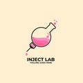 Inject Lab concept vector illustration