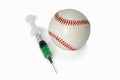 Injection and Baseball Royalty Free Stock Photo