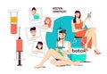 Injection Cosmetology Flat Illustration