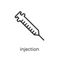 Injection icon. Trendy modern flat linear vector Injection icon