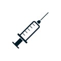 Injection syringe icon health symbol