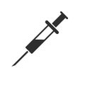 Injection syringe vector icon isolated 9 Royalty Free Stock Photo