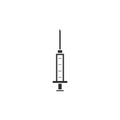 Injection syringe vector icon isolated 6 Royalty Free Stock Photo