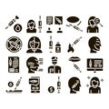 Injections Collection Elements Icons Set Vector Royalty Free Stock Photo