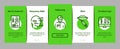 Injections Onboarding Elements Icons Set Vector