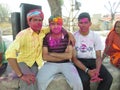 Indian Sekhawati Holi fastival Family pic