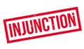 Injunction rubber stamp Royalty Free Stock Photo