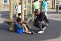 Injured Child During School Physical Education Class