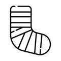 Injured foot icon