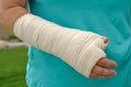 Injured Hand and Arm Royalty Free Stock Photo