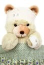 Injured Teddy Bear Royalty Free Stock Photo