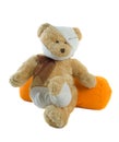 Injured Teddy Bear Royalty Free Stock Photo