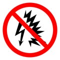 Injury Hazard Arc Flash Symbol Sign, Vector Illustration, Isolate On White Background Label .EPS10 Royalty Free Stock Photo