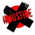 Injustice rubber stamp Royalty Free Stock Photo