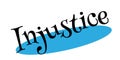 Injustice rubber stamp Royalty Free Stock Photo