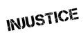 Injustice rubber stamp Royalty Free Stock Photo